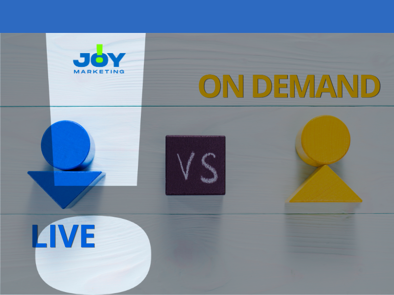 webinar online vs on-demand