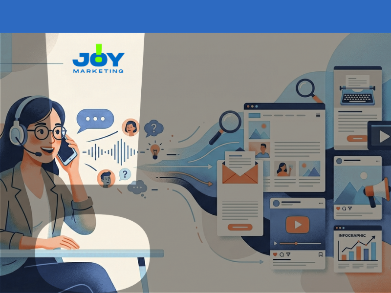 idee per contenuti dalle chiamate con i clienti